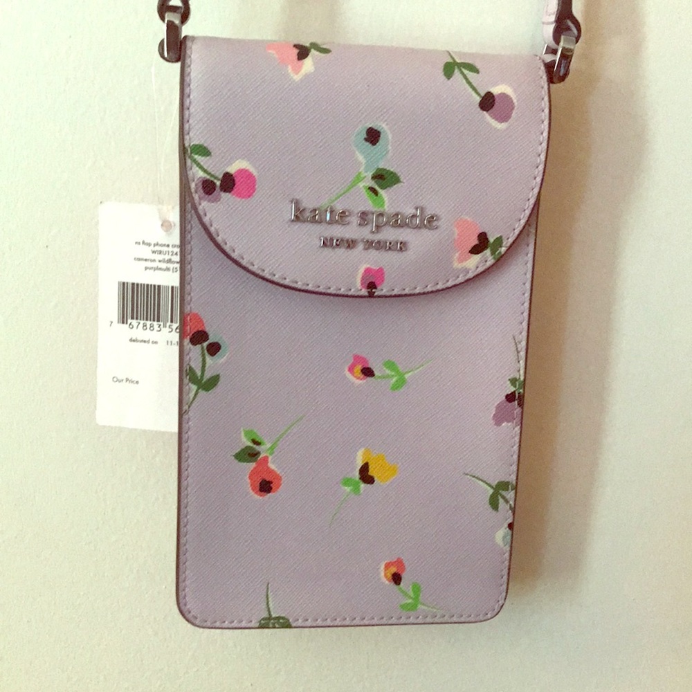 Kate Spade NS flap phone Cameron WildFlower Ditsy